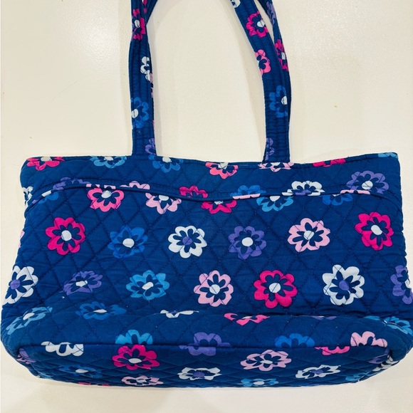 Vera Bradley Floral Tote - Navy and Pink size H 9* W 15 - Picture 7 of 9